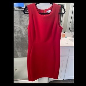 Calvin Klein Red Shift Dress